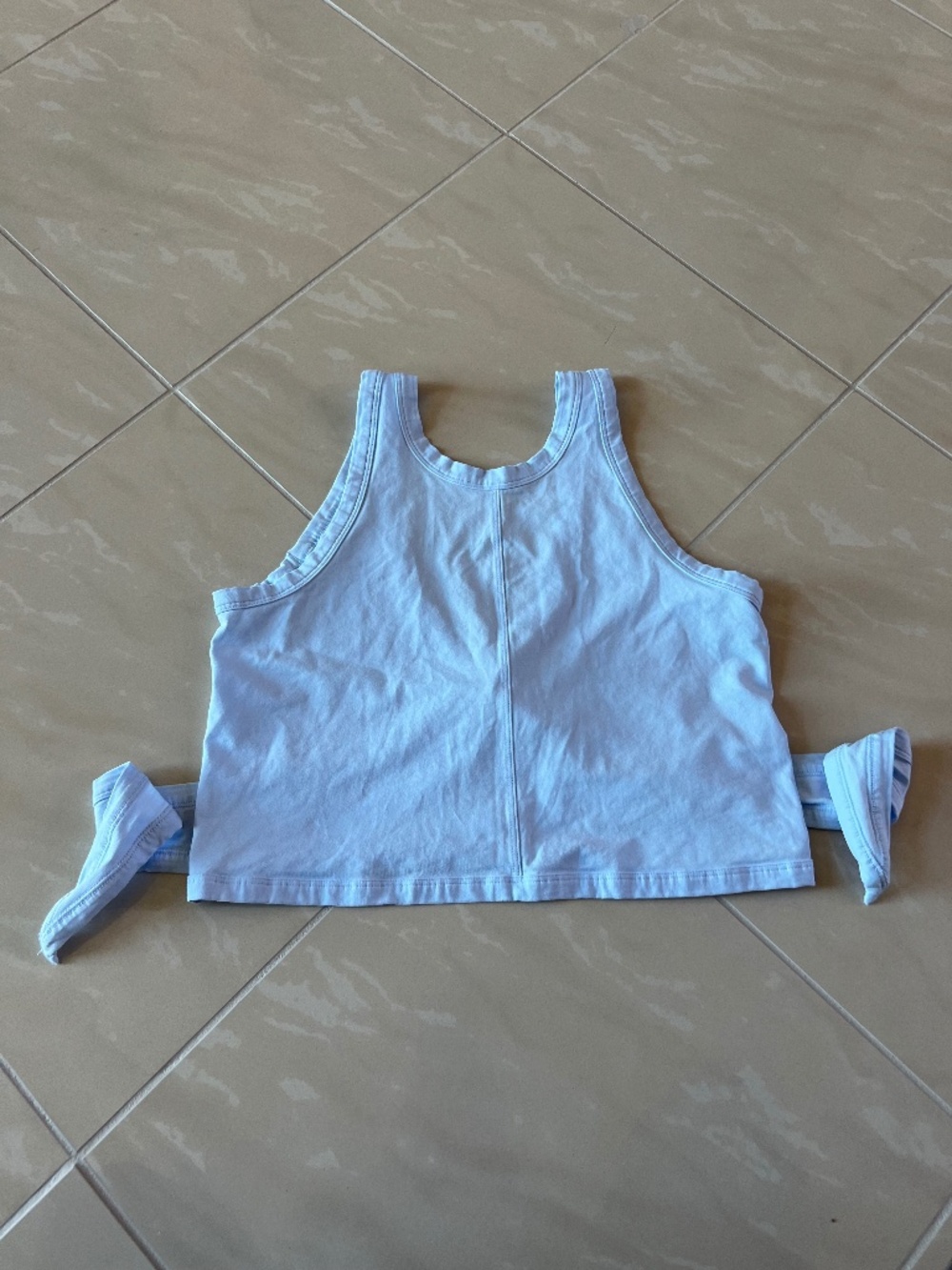 #2931 Lululemon Women's Its a Tie Tank baby blue size 6